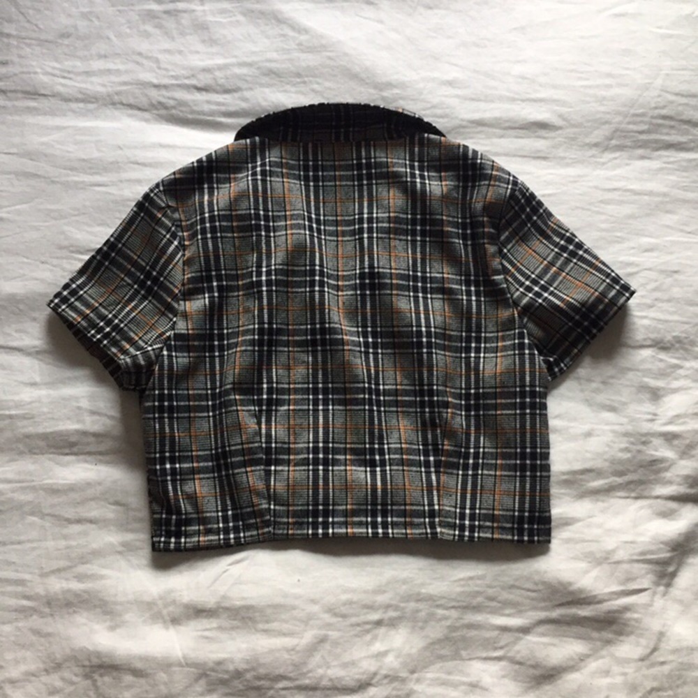 ❌ NWOT Plaid Crop Top from Cotton Candy LA - Picture 4 of 4